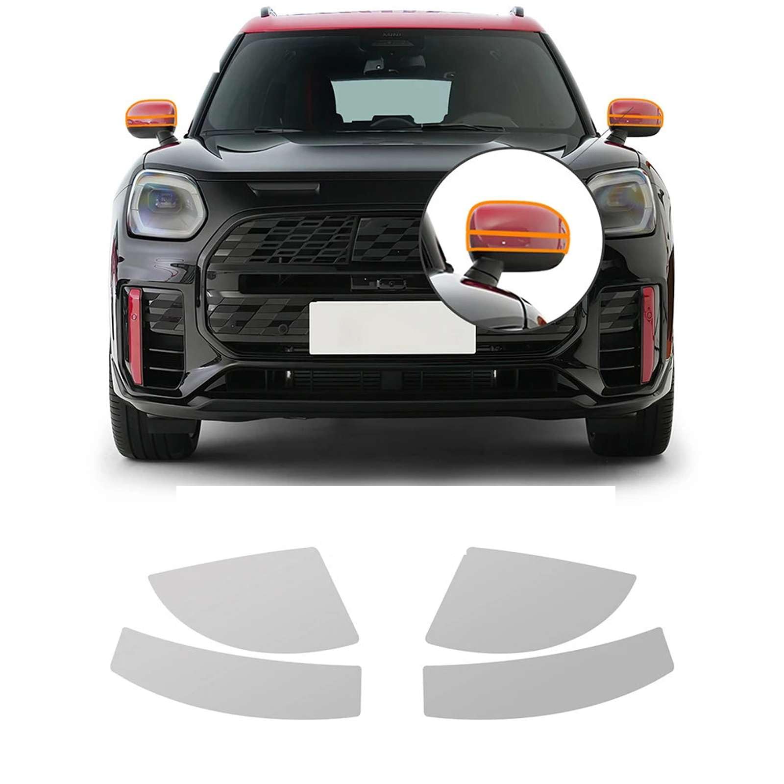 Film protection peinture pilier B voiture anti-rayure Mini Countryman U25 2024 2025