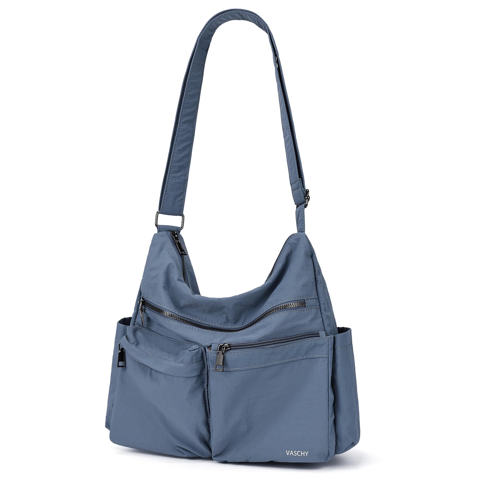 VASCHY Bolso Bandolera Mujer Ligero Impermeable, Bolso Universidad Mujer Casual Bolso Cruzado Múltiples Bolsillos con RFID Antirrobo para Oficina Colegio Viaje