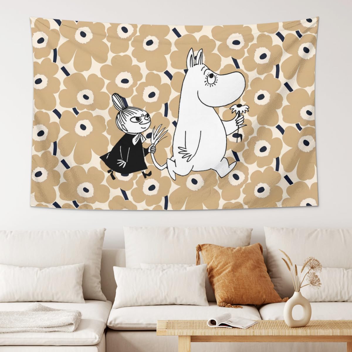 トーベとムーミン展 マルチクロス 壁掛け ソファ掛け タペストリー