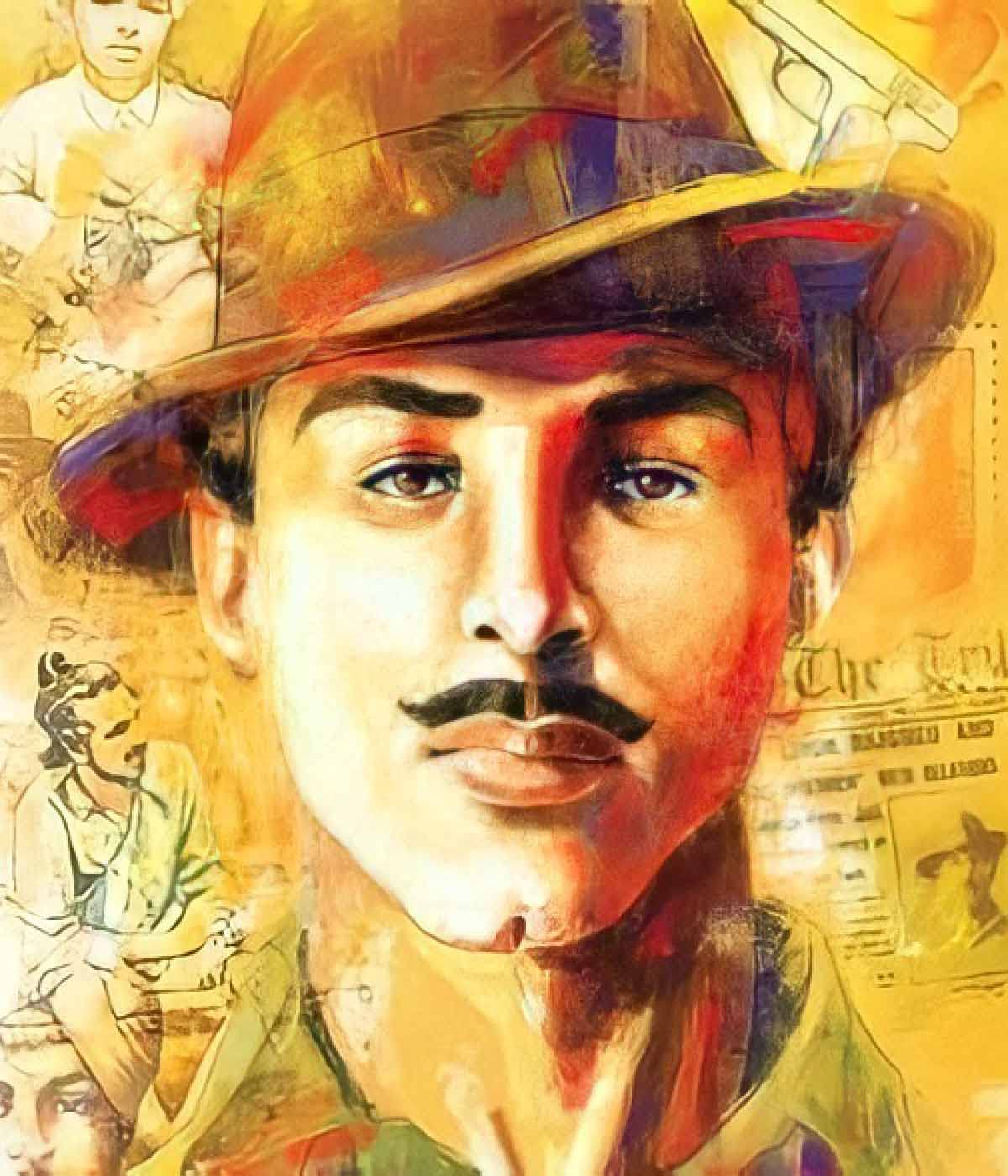 FURNATO® Self Adhesive UV Coated High Resolution Vinyl Print – Bhagat Singh Artistic Painting (B09Z9B78YK) Amazon Price History, Amazon Price Tracker