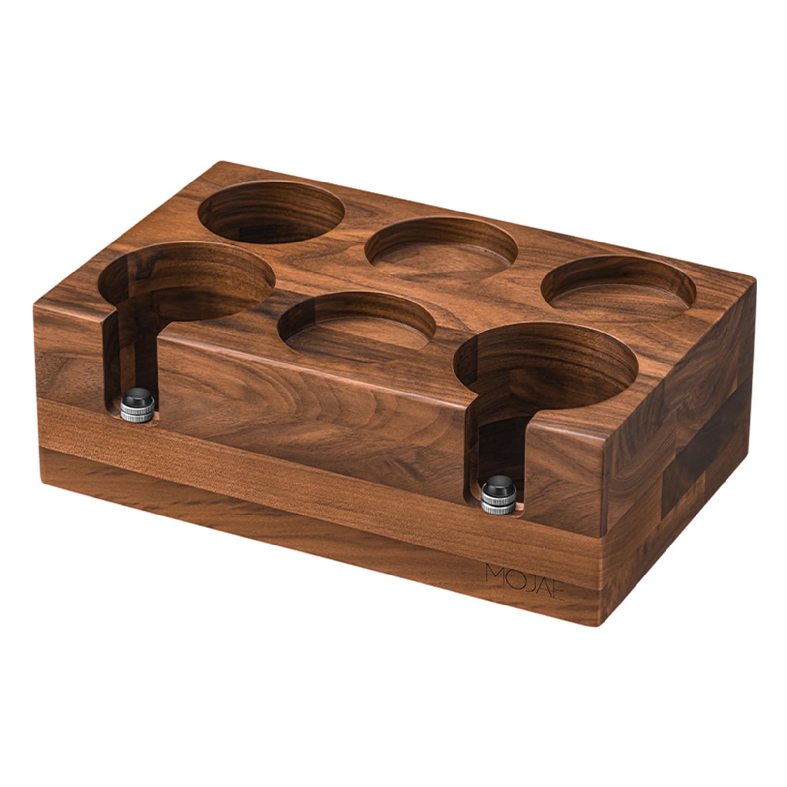 MOJAE Porta Manomissione In Legno Di Noce Per Espresso – Stazione Pressatura Con Altezza Regolabile, Adatto A Portafiltri 51-54 Mm - 5