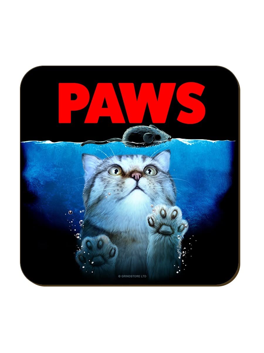 Grindstore Originals Black Paws Horror Cats Coaster 9.2X9.2cm