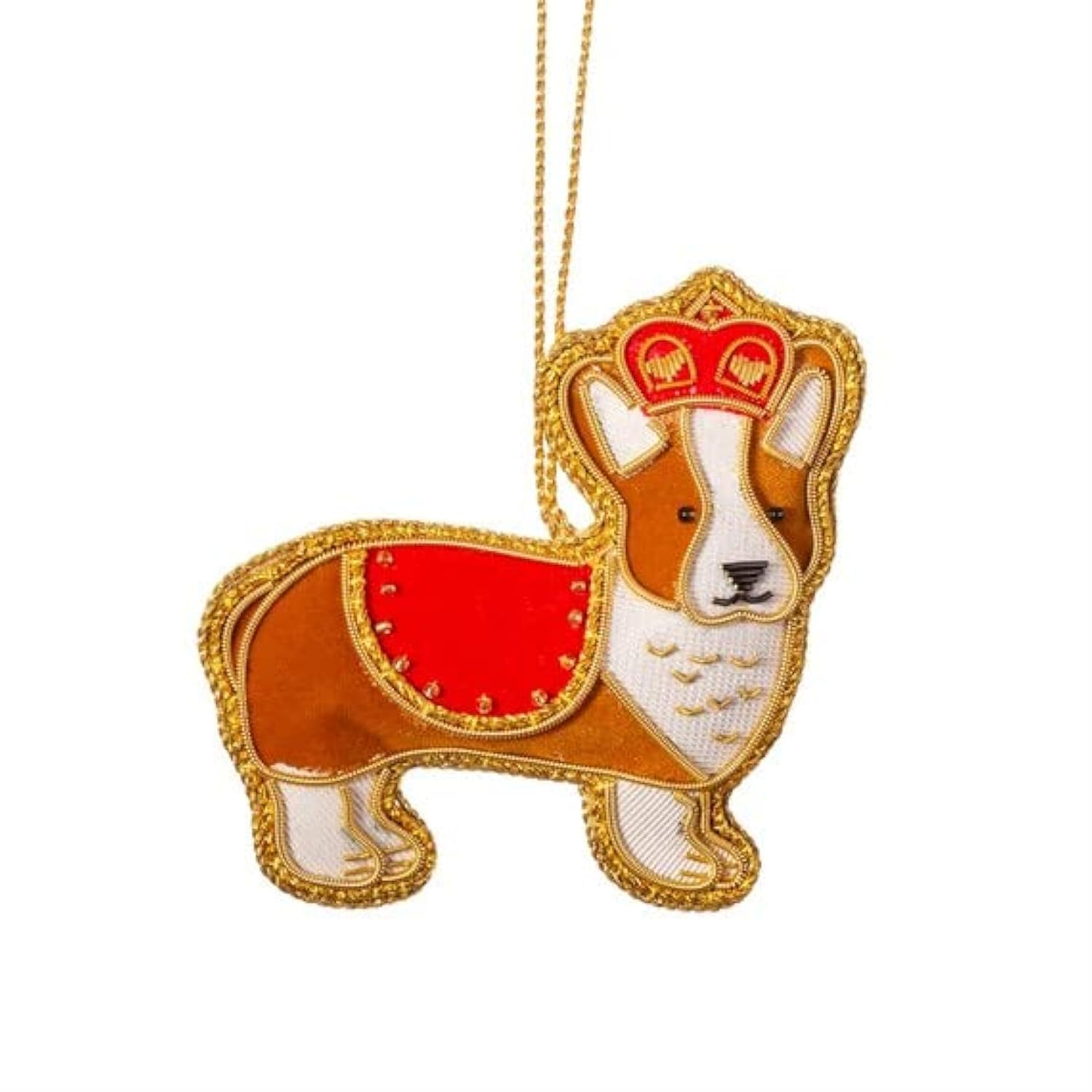 Sass & Belle | London Corgi Zari Embroidery Decoration