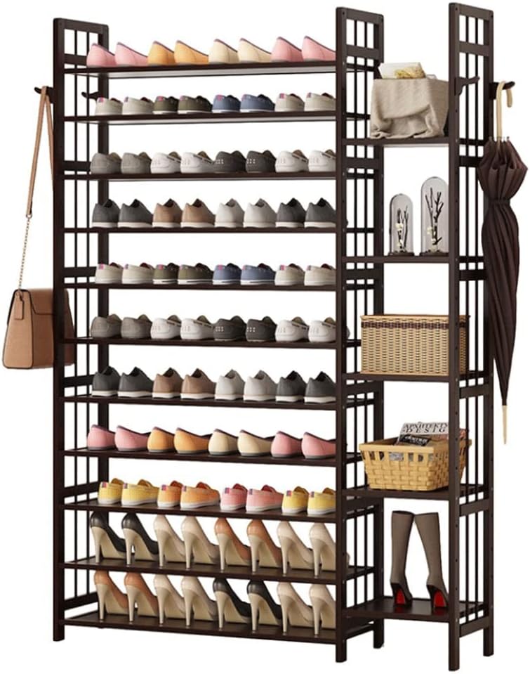 11 Tier Shoe Rack Tall Shoe Rack Organizer Hold 50 Pairs Shoe Storage