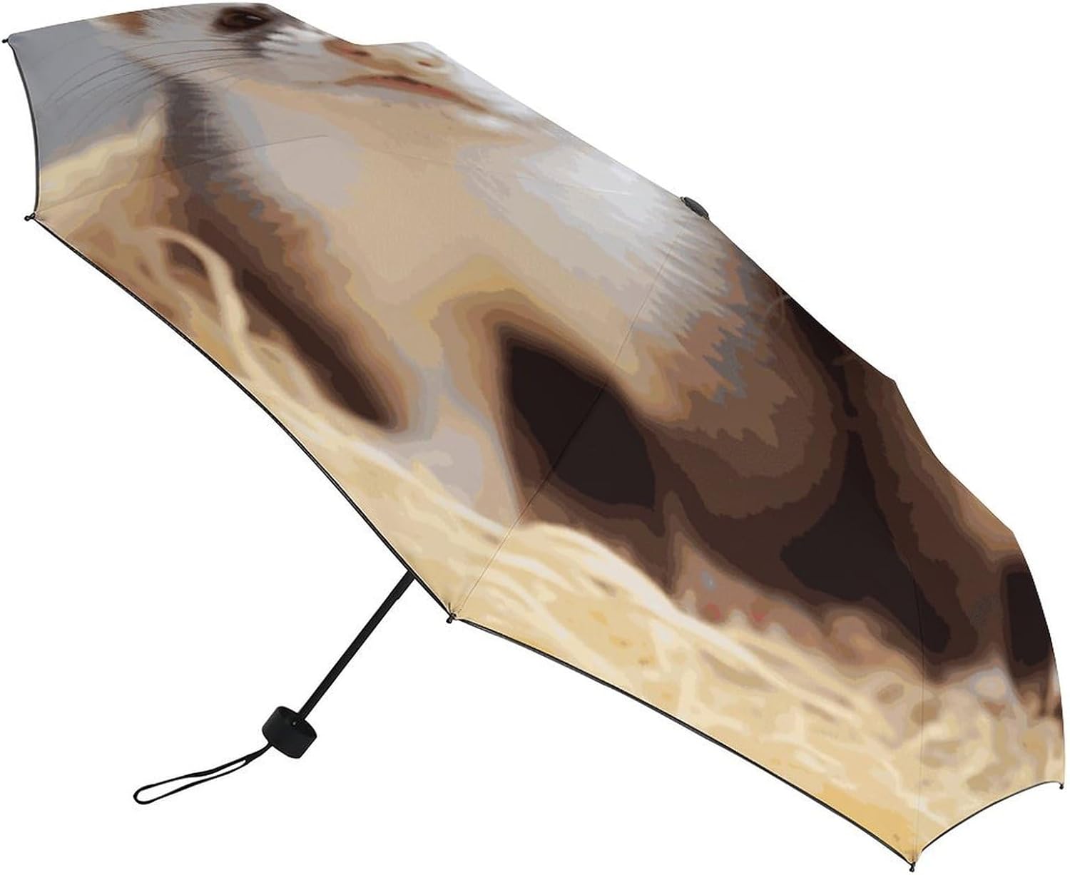 Windproof Travel Umbrella Ferrets Folding Small Sun Umbrella Lightweight Small And Compact Suit for Pocket