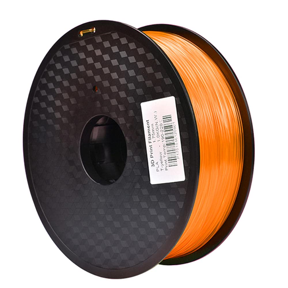 3D Printer Filament PLA Filament 1.75mm, High Purity, for 3d Printer and 3d Pen, 1kg Spool(Transparent orange)
