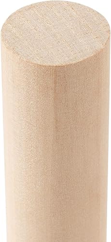 Miniatura 6 de 20 varillas de madera de 1 x 12 pulgadas, varillas de madera maciza sin terminar, palos de madera para manualidades