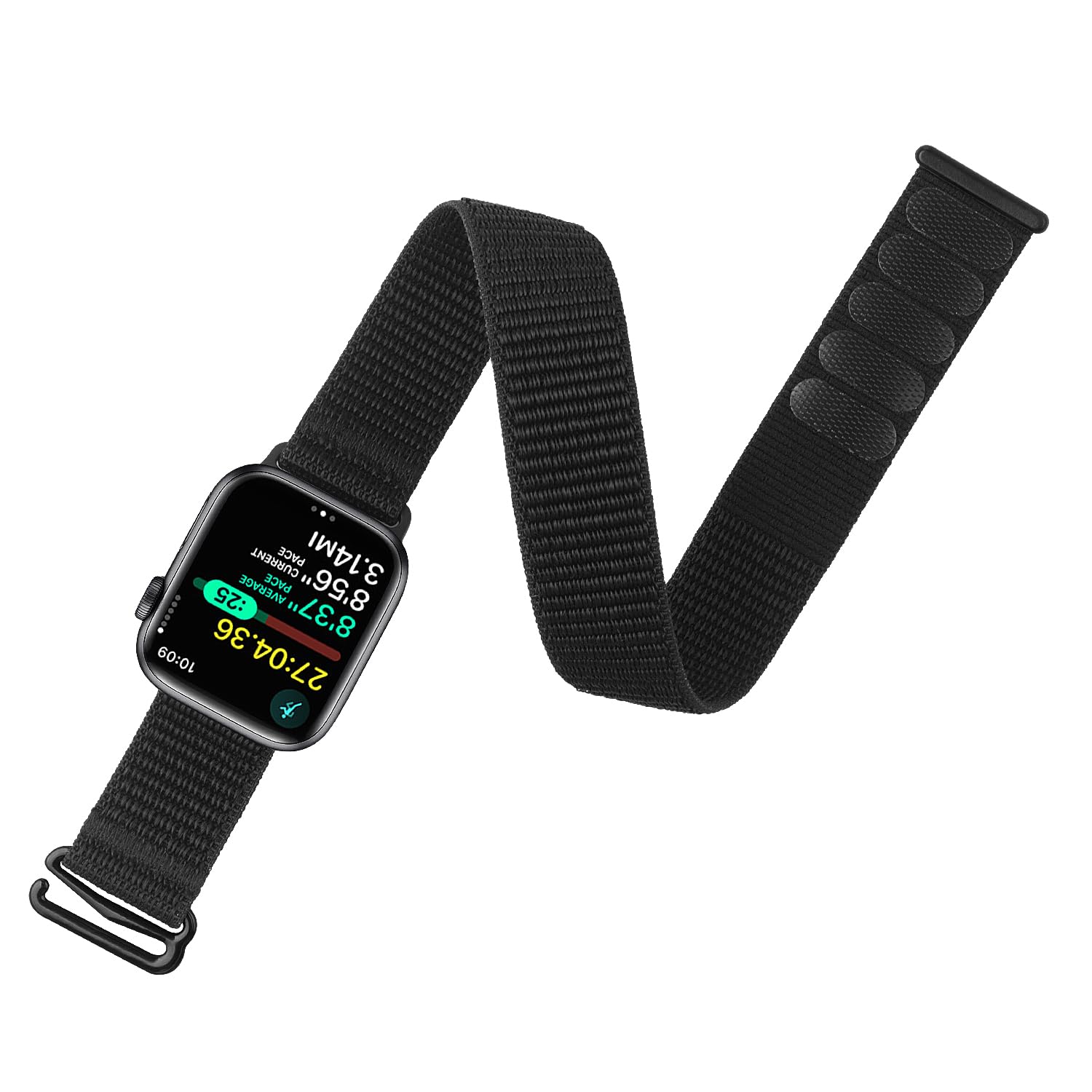 ZRDESIGN Ankle/Arm Band Compatible with Apple Watch 38mm 40mm 41mm 42mm 44mm 45mm 49mm, Lightweight Breathable Armband for Men and Women, Sport Ankle Strap for iWatch Ultra Series 8/7/6/5/4/3/2/1/SE (41mm/40mm/38mm, Black)