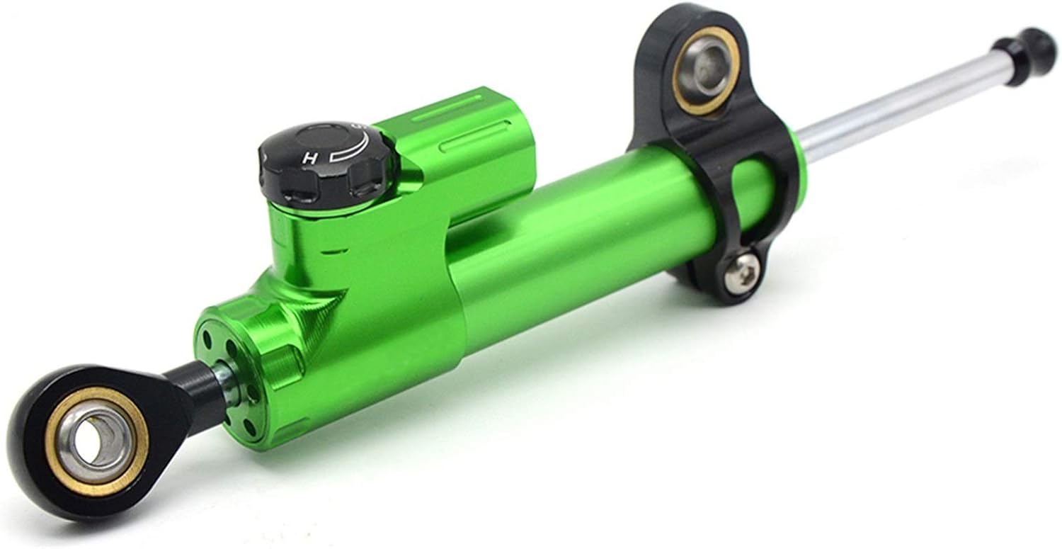 Motorcycles Steering Stabilizer Damper Suitable For Most Motorcycle Models(Black Green)