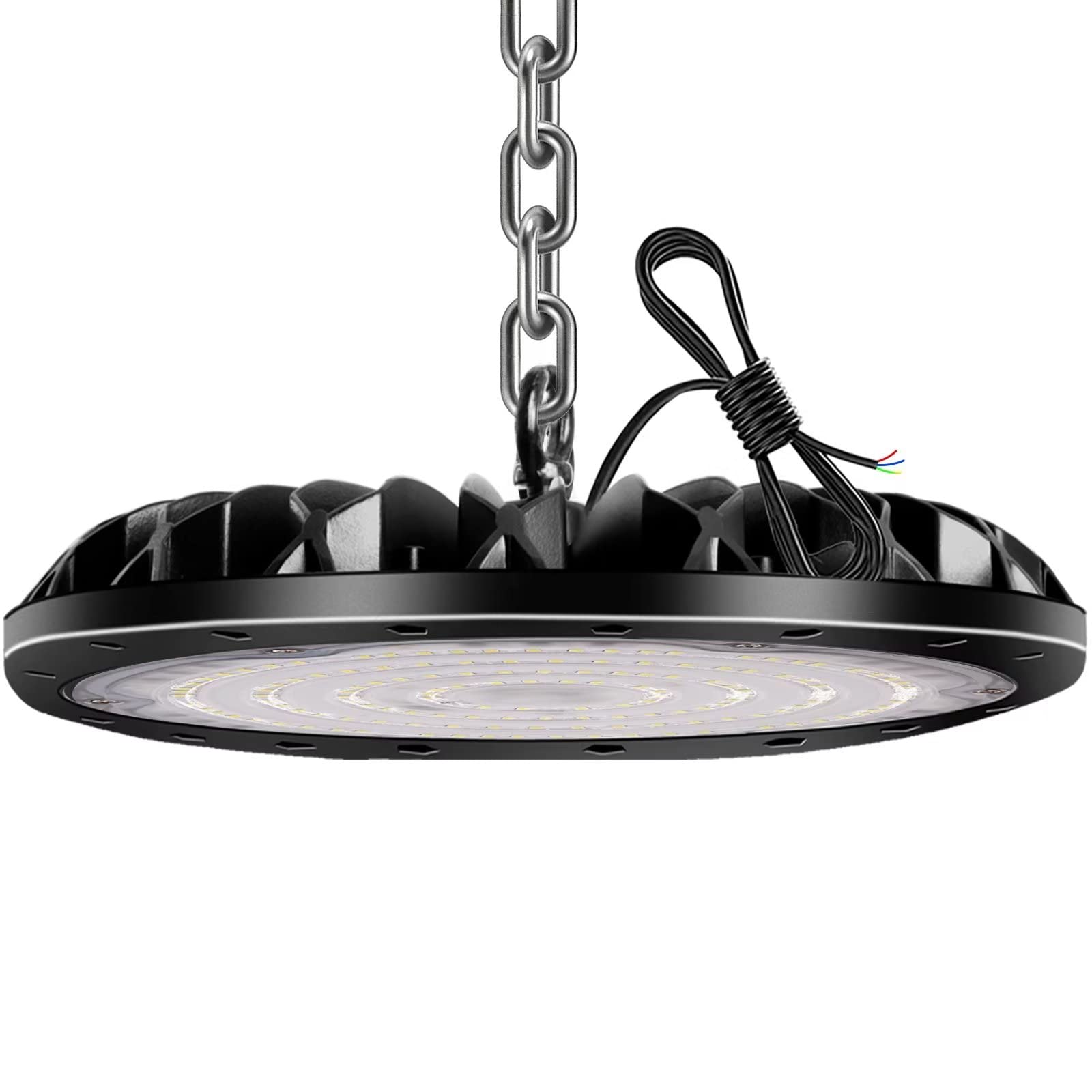 loyal 100W UFO Faretto LED 10000LM, 6000K Bianco Freddo Potente Alta Luce Della Baia, IP65 Impermeabile UFO Lampada da Officina, LED Industriale Interni per Fabbrica Magazzino