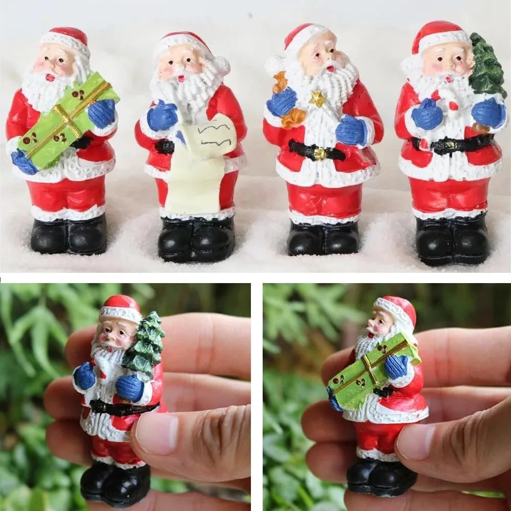 Micro Landscape Outdoor Mailbox Postbox Resin Ornaments with Puppy for Christmas Village Street Decoration Fairy Garden House Accessories Christmas Decoration (4PC)