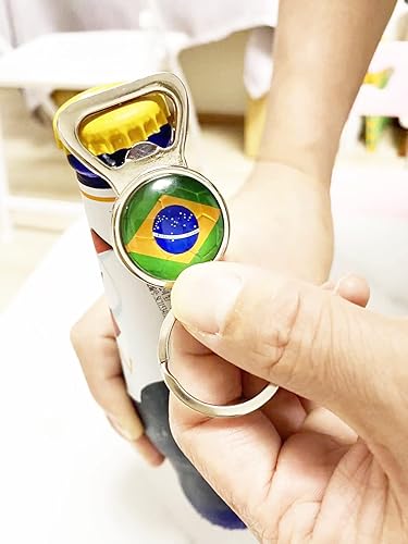 Miniatura 4 de Llavero para abridor de botellas, llavero para abridor de botellas de cerveza de fútbol 3D de la Copa del Mundo 2022, decoraciones de la Copa del