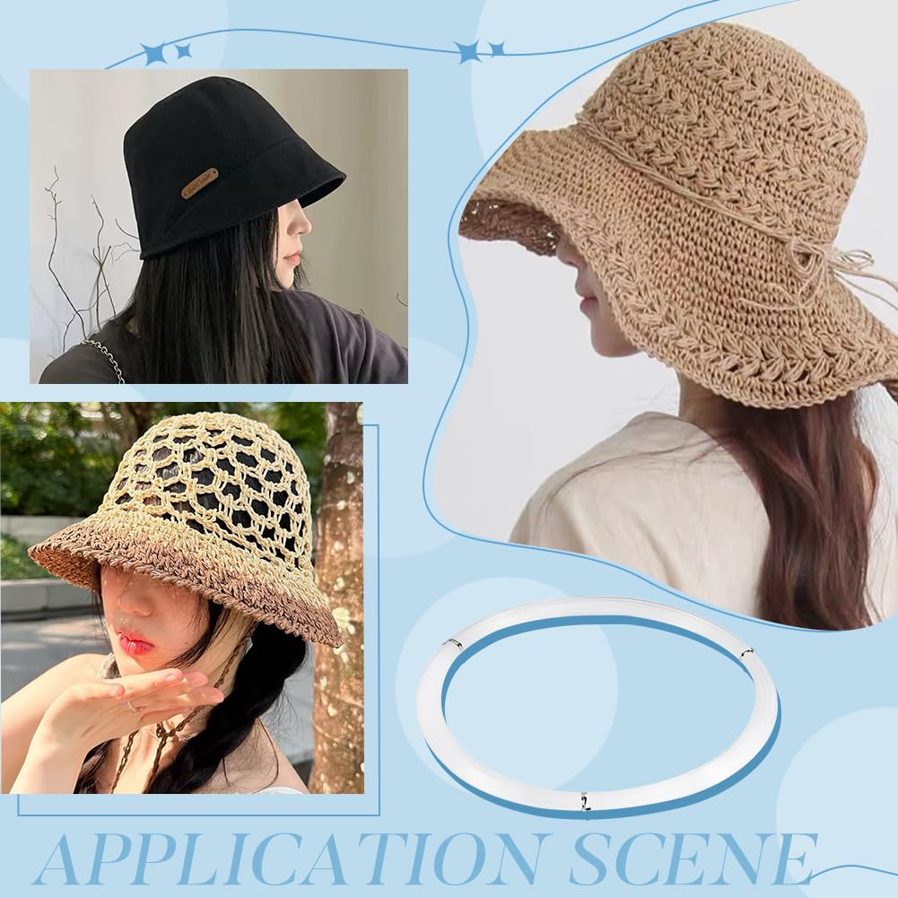 BENECREAT Hilo de Pescar de Nailon 35m, Línea Redonda Transparente, Línea Con Ala Viscoelástica para Pescar, Alas del Sombrero, Fabricación de Joyas, Diámetro: 1.5 mm