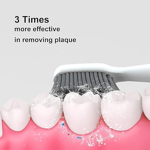 Miniatura 2 de TouTin Cepillo de dientes eléctrico con 6 cabezales de cepillo cepillo de dientes eléctrico sónico para adultos cepillo de dientes de viaje