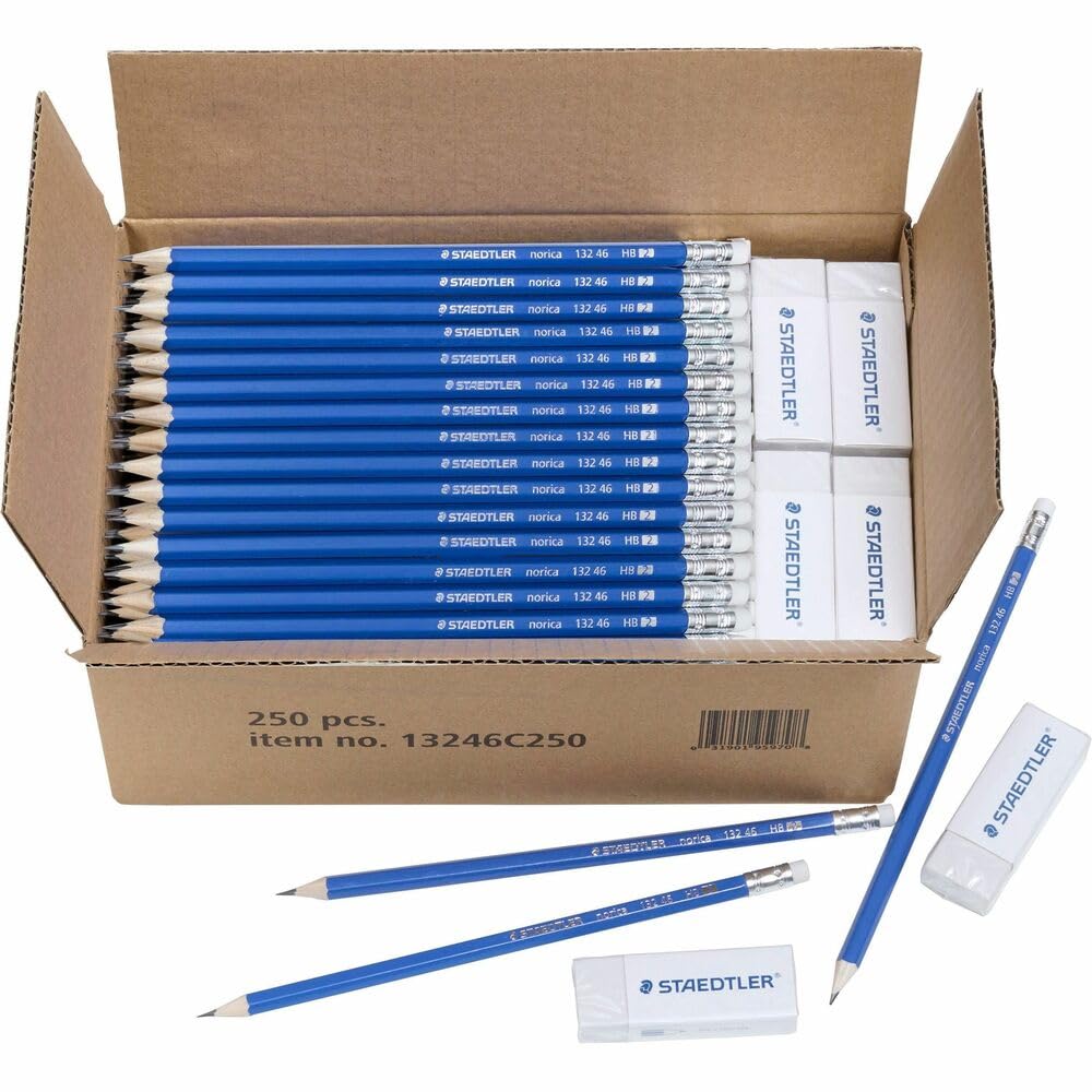 STAEDTLERNorica Pencil Class & Eraser Class Pack, 250ct
