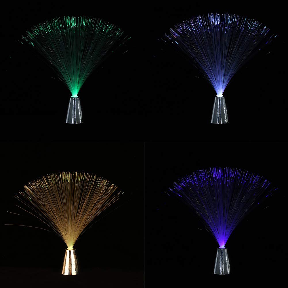 eecoo LED Fiber Optic Lamp Color Changing, Fiber Optic Light Battery Operated Room Decoration, LED Fiberoptics Light Toy Use for Mood Lighting, Colorful Lights for Bedroom(
