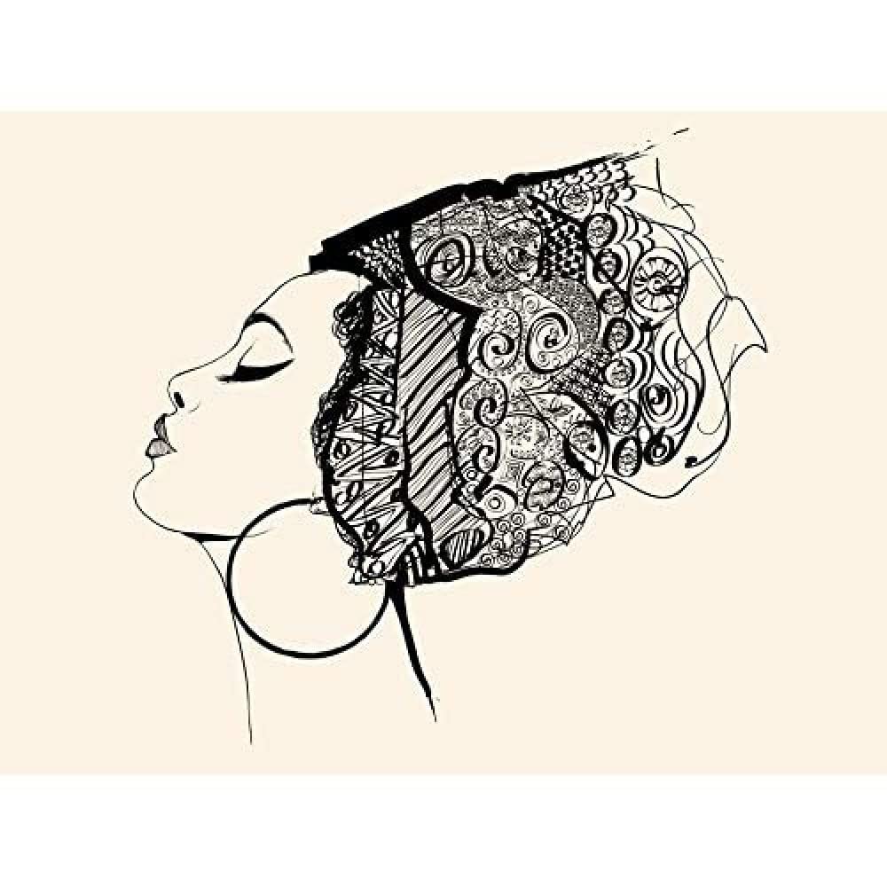 Wee Blue Coo Woman With Headdress Unframed Art Print Poster Wall Decor 12x16 inch
