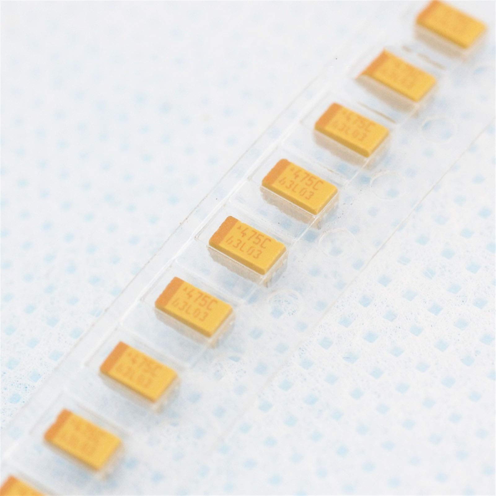 Geeyu ZHaonan-Capacitors 10PC, D Type, 2.5V~50V, 4.7UF~680UF, Tantalum Capacitor 107 (Capacitance : D 477 6.3V 470UF)