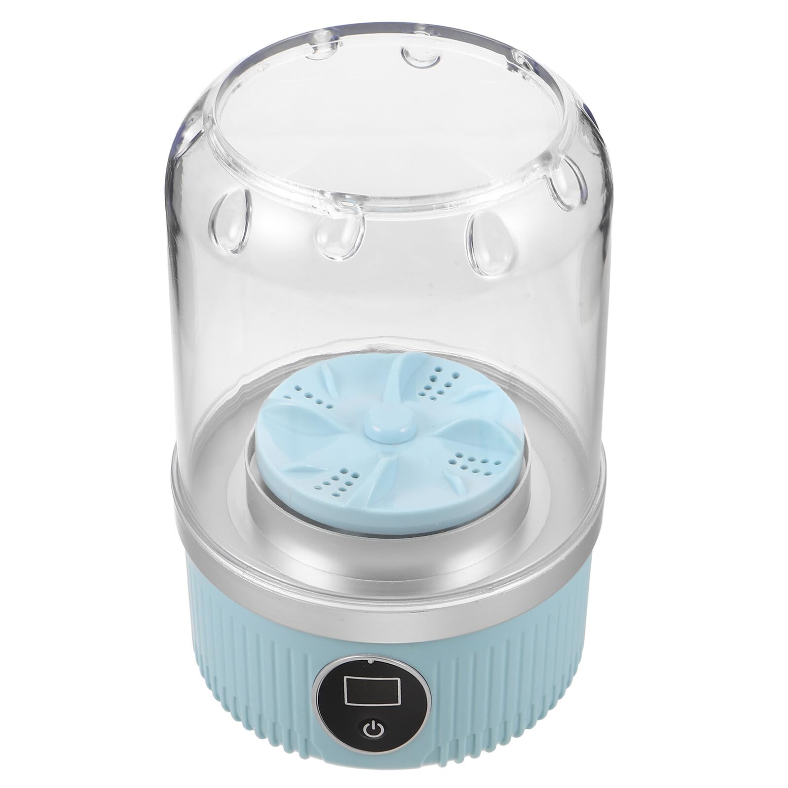 Lavadora Portátil Pequeña Recargable 3000mah Azul para Ropa Interior | Mini Lavadora Compacta de Plástico, para Prendas Delicadas y Uso en Espacios Reducidos, Hogar