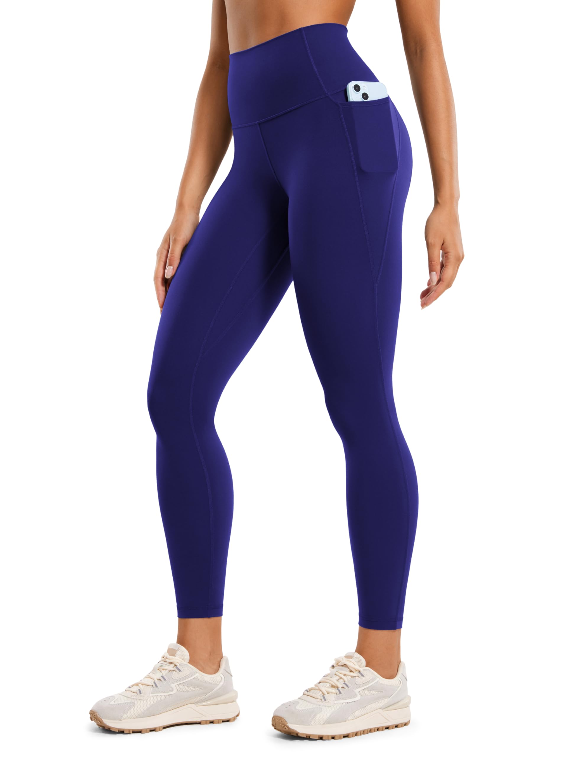 CRZ YOGA Butterluxe Workout Leggings Pockets 25'' - High Waisted Gym Womens Yoga Pants Buttery Soft