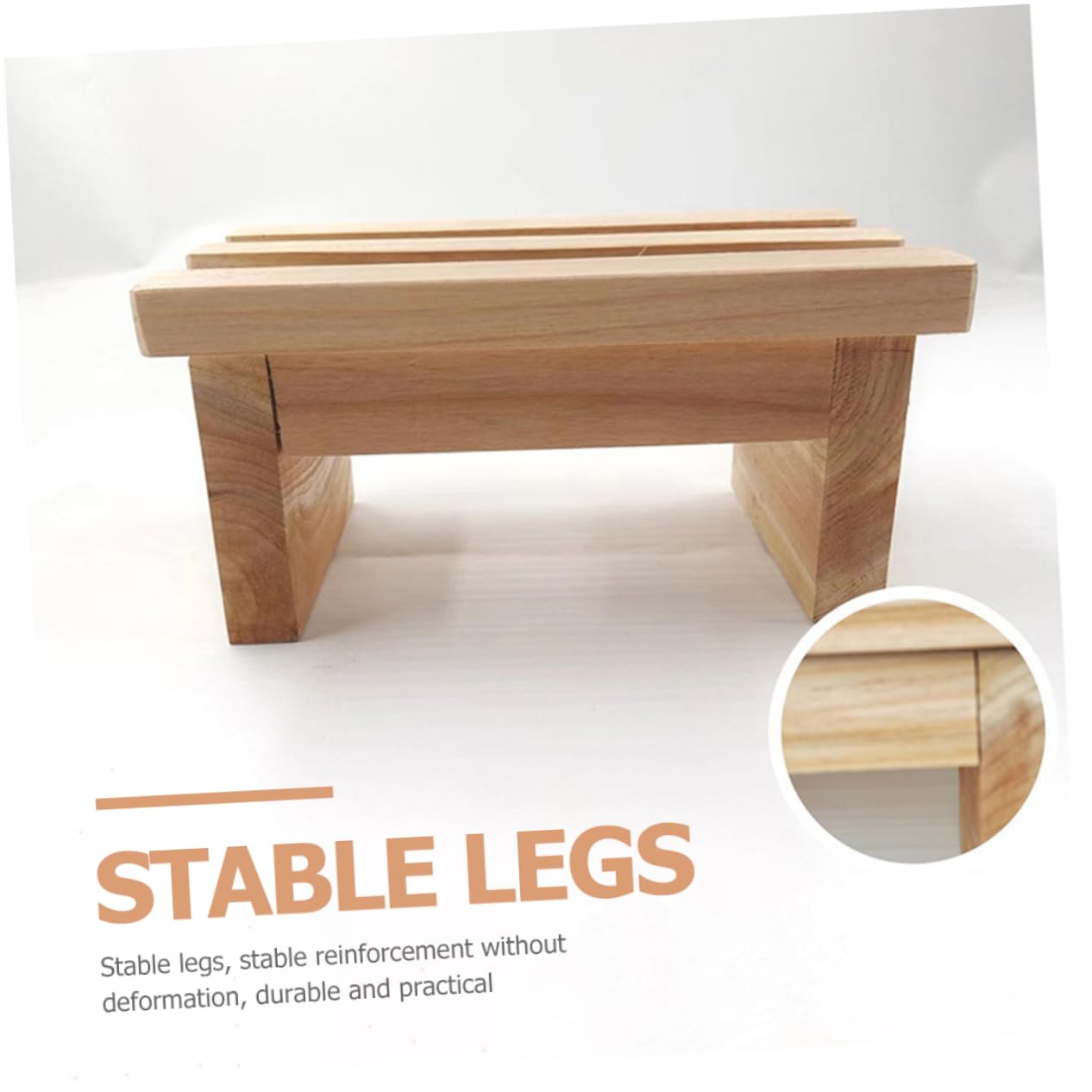 CHILDWEET Taburete De Madera para Niño Niña Y Adultos Escalera Pequeña Reutilizable Banco De Paso Estable Y Duradero para Baño Y Cocina