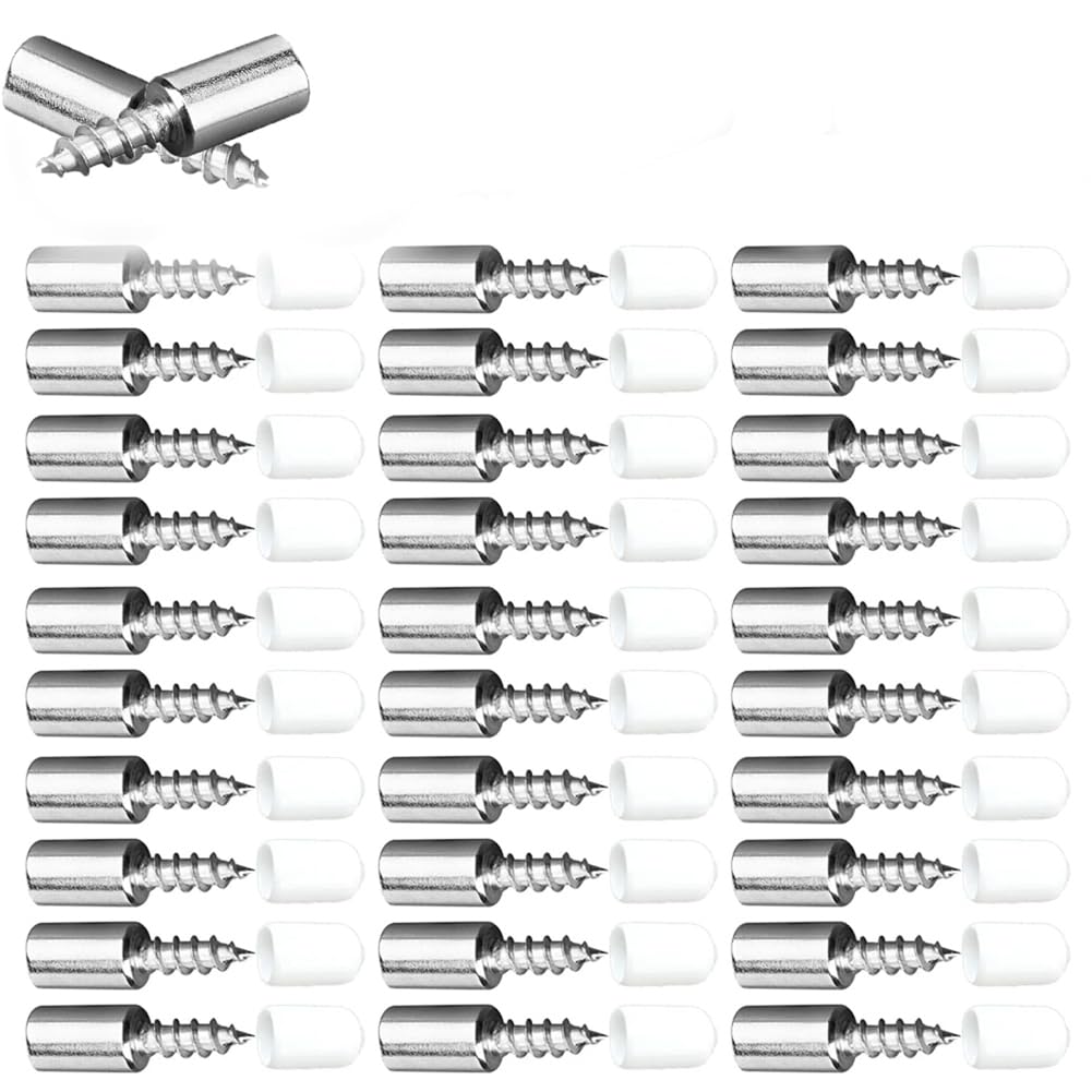 Osmond Fixed Support Self-Tapping Screw, with Rubber Sleeve Screw Plate Support Partition Bracket, Suitable for Furniture