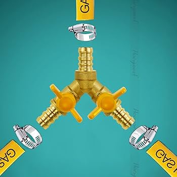 Amazon.com: Horiznext brass 1/2 inch O.D. barb three way