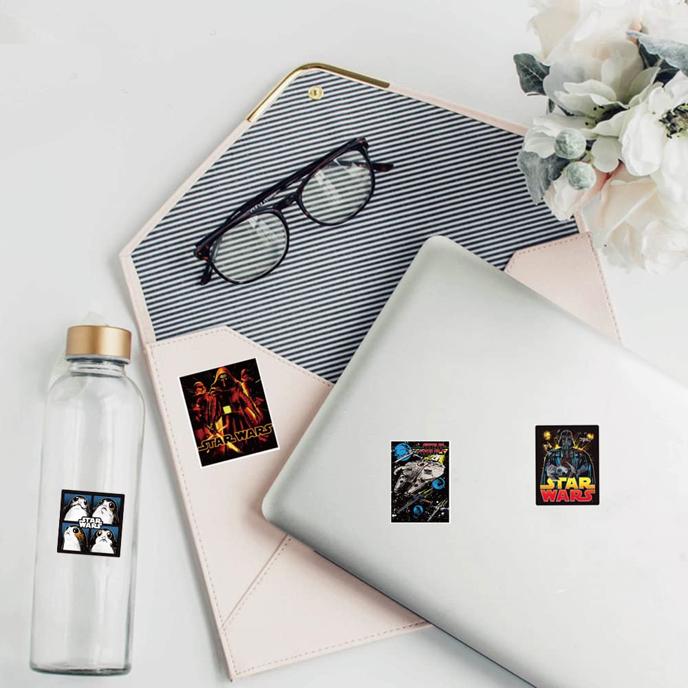 NEULEBEN Autocollants (100pcs), Autocollants Star Wars Pour Ordinateur Portable, Vinyle Pour Snowboard, MacBook, Vélo, Décalcomanie De Bricolage