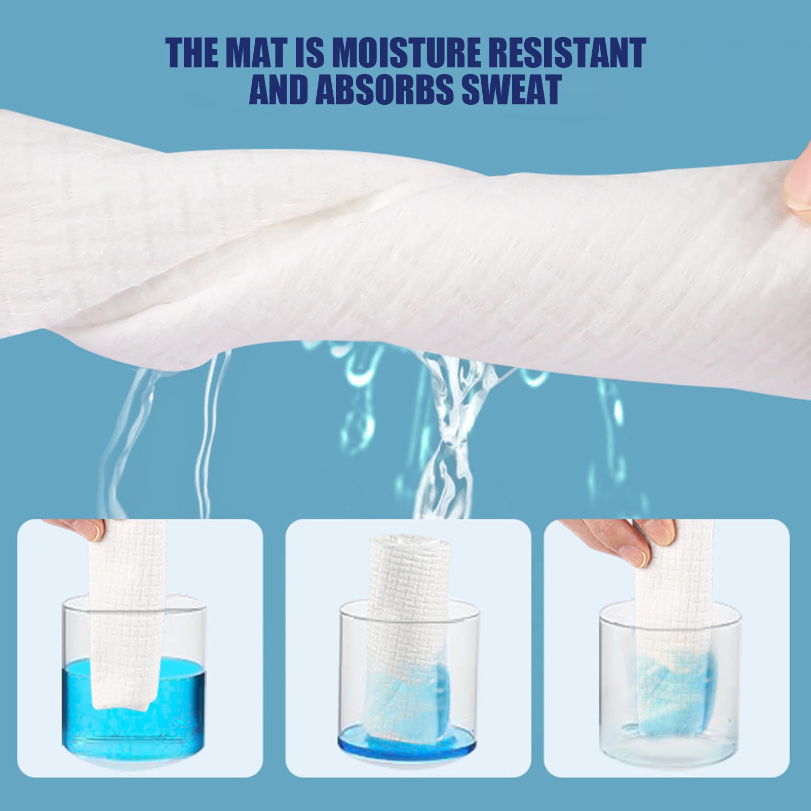 Forro de algodón para brasier, 10 almohadillas absorbentes de pecho, absorbe el sudor debajo del pecho, soporte cómodo, deja de frotar, absorbe la humedad, soporte fresco para mujeres sudando