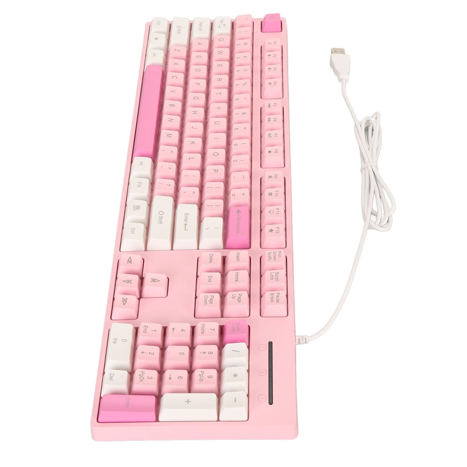 Clavier Filaire, Clavier 104 Touches, Interface USB pour Windows XP pour Jeu (Rose) (Rose)