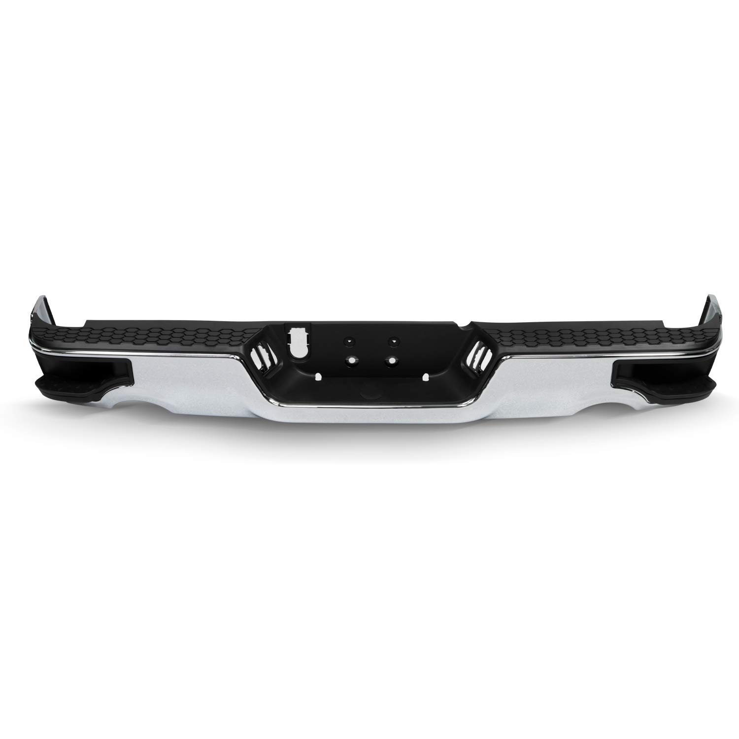 Chrome Rear Bumper For 2009-2018 Dodge Ram 1500 – W/Sensor Hole & Corner Step