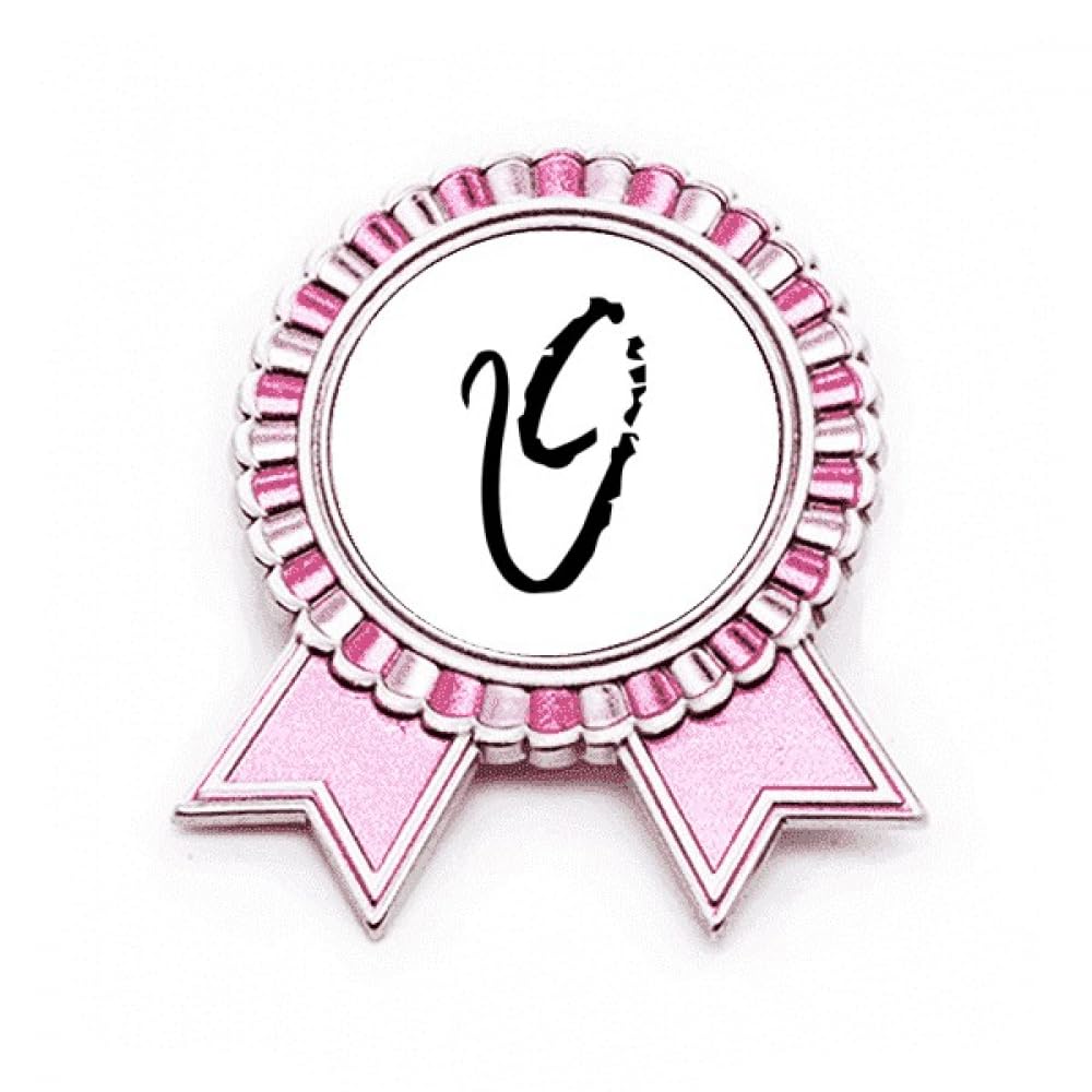 Broche lettre thêta grec noir en métal taille M pour accessoire veste - 4