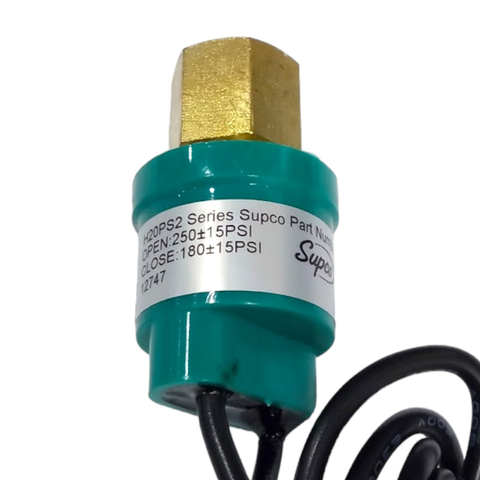 Supco SHP250180 High Pressure Switch Open: 250 PSI Close: 180 PSI HVAC Refrigeration