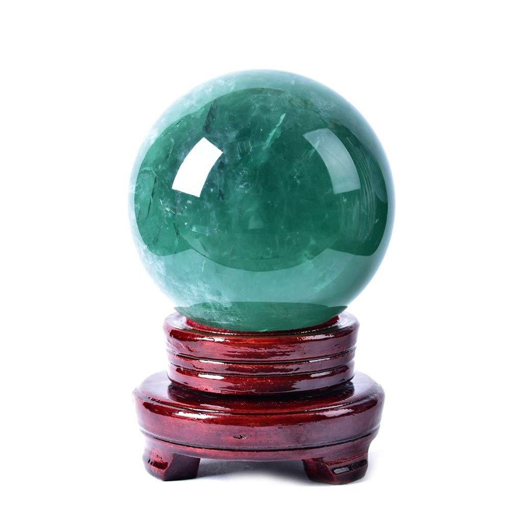 Boule de cristal fluorite verte naturelle anti-stress pour le bureau