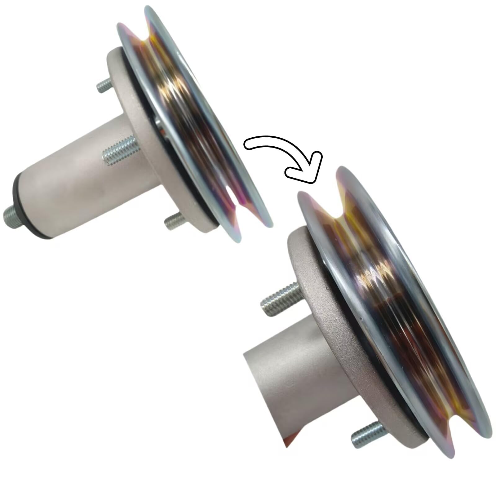 Gruppo mandrino per tosaerba adatto per Ariens Gravely Ikon-X Edge 51537200 51528000 (3 pezzi)
