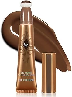 Anglicolor Contour Stick With Cushion Applicator,Cream Bronzer Contour Wand Long Lasting,Liquid Bronzer Contour Smooth Lightweight (02#Fair/Medium)