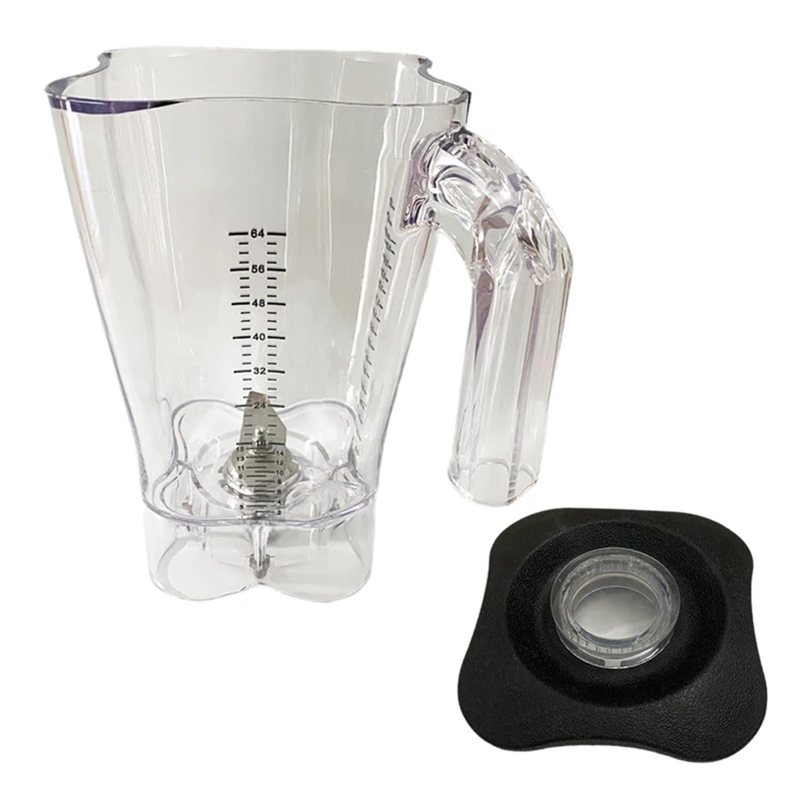 Vaso De Licuadora, Con Tapa De Cuchilla En La Parte Inferior, Compatible Con Hamilton Beach HBH550/650/850, Reemplazo Del Tanque Del Contenedor Del Exprimidor De La Trituradora De Hielo De La Licuador