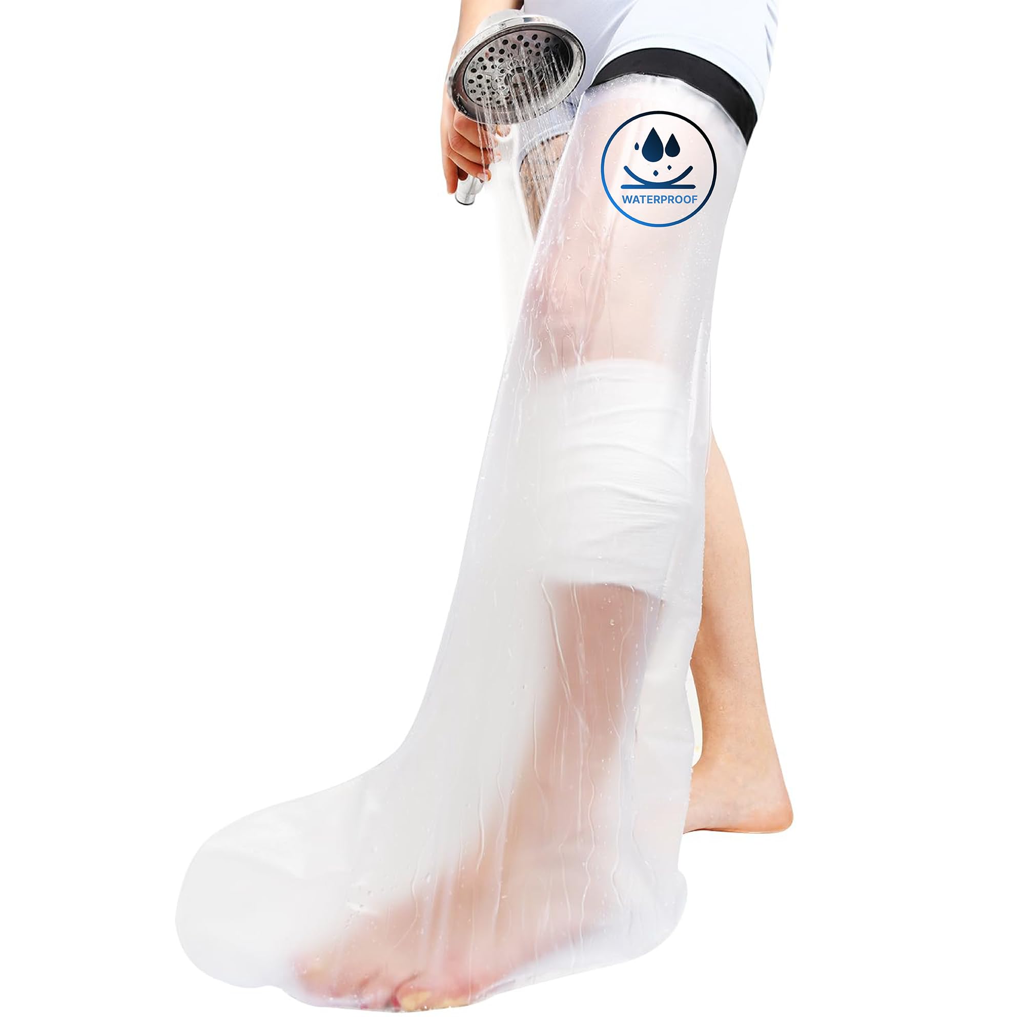 Protector impermeable de molde y vendaje (pierna larga para adultos)