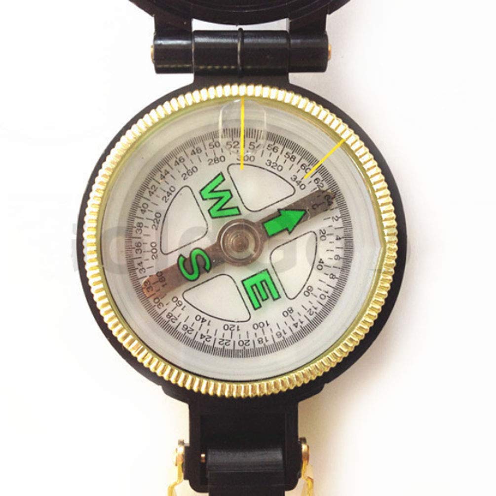 Beau Boussole Militaire, Portable Boussole en Métal Navigation Survie Boussole, pour Aventure/Camping/Randonnée Durable