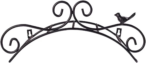 Y&J Soporte de manguera de jardín, soporte negro resistente, estante de almacenamiento de tubería de agua, soporte de manguera montado en la pared,