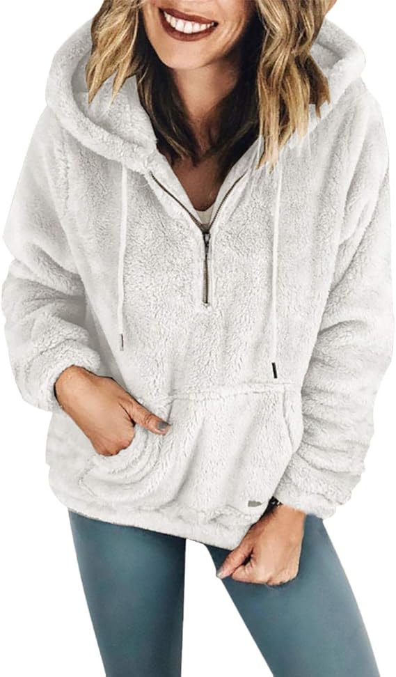 Sudadera con Capucha Mujer Anchas Polar Sudaderas Manga Larga Polares Termica Suave Espesar Sudadera con Capucha Mujer Anchas Polar Sudaderas Manga Larga Polares Termica Suave Espesar