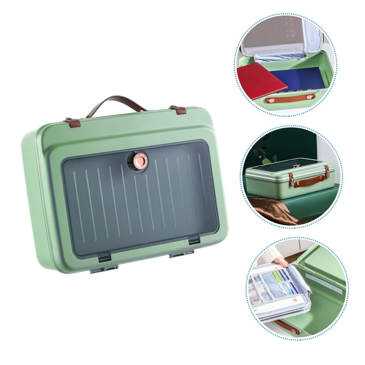 BESPORTBLE Tragbarer Dokumentenorganizer mit Mehrschicht Design Große Kapazität für Reisepass und Zertifikate Praktisch für Büro und Zuhause