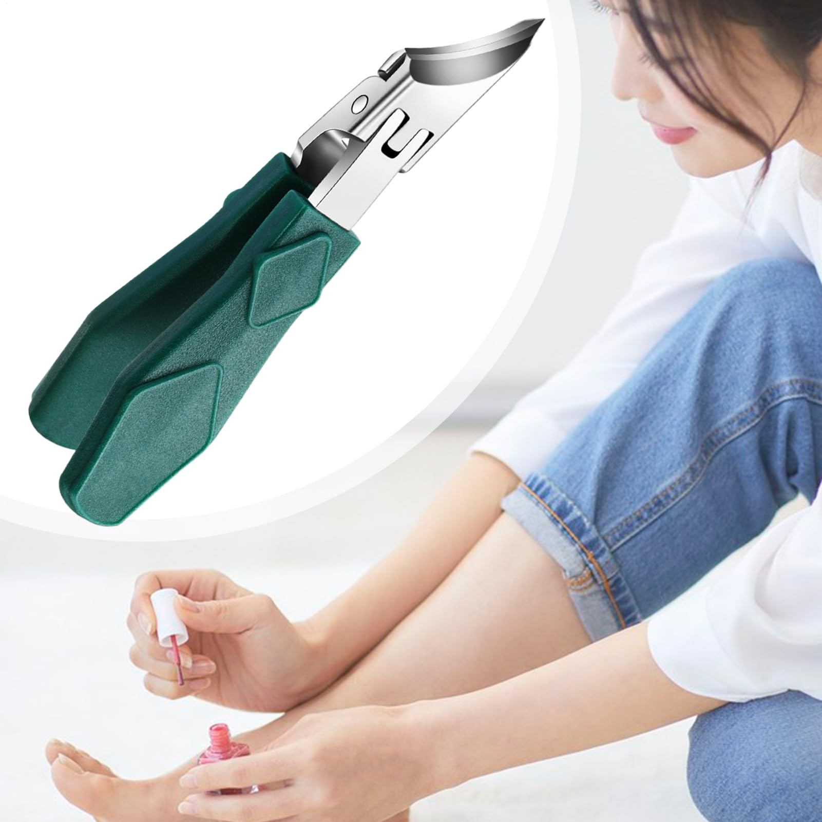 Coupe-Ongles Incarnés | Design Ergonomique Biseauté Anti-Éclaboussures pour Coupe Précise | Pince à Ongles pour Femmes, Personnes Âgées & Salon