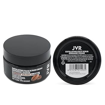 JVR Face Scrub for Men, Facial Scrub for Deep Exfoliating