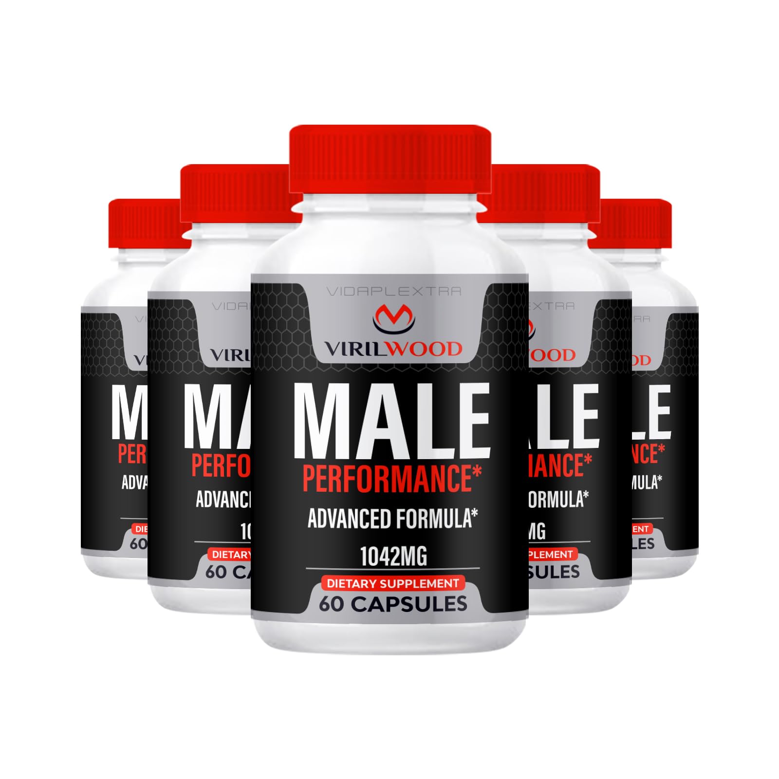 Viril Wood Capsules - Viril Wood Advanced Capsules (5 Pack, 300 Capsules)