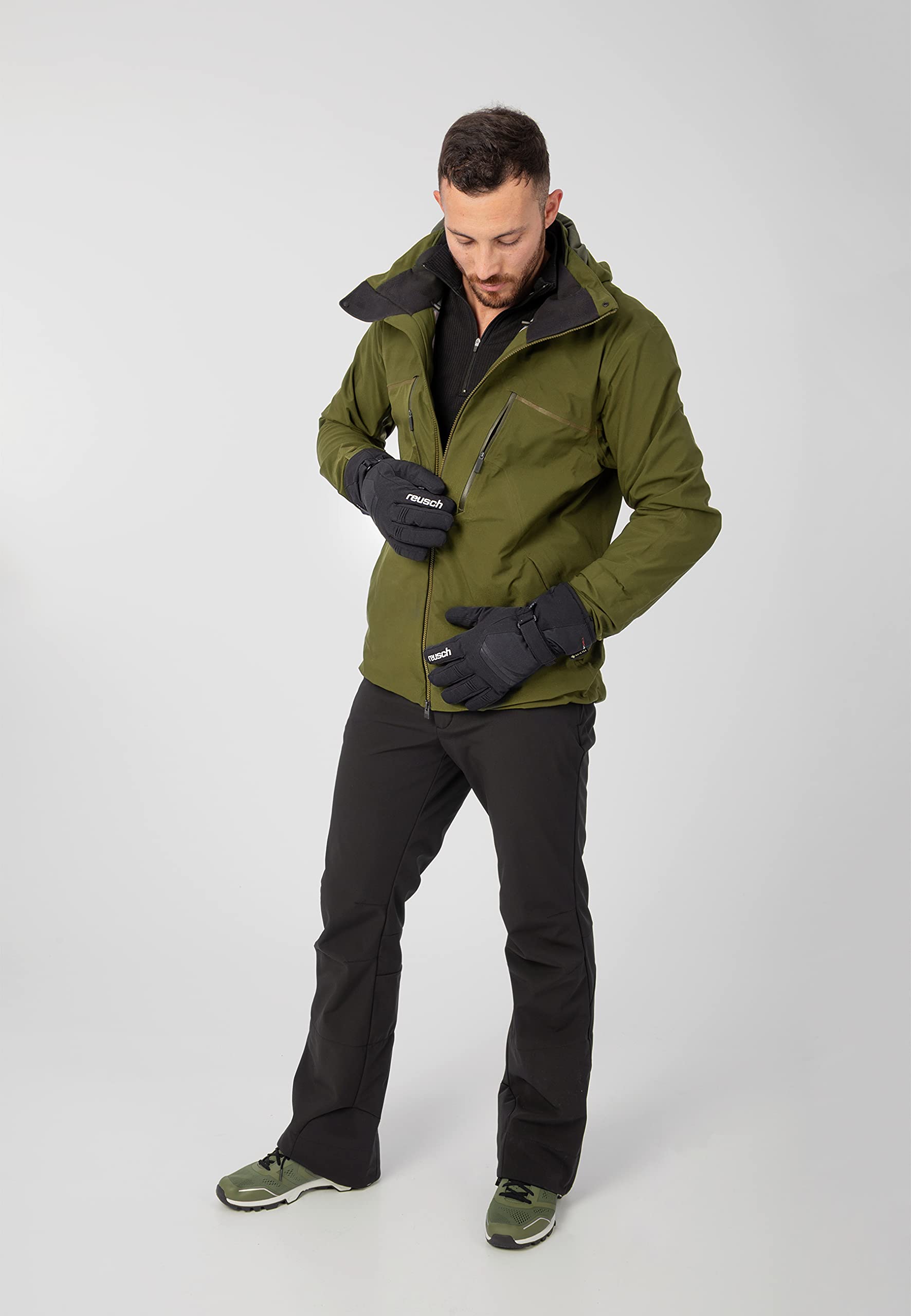 Reusch Stanley Gore-tex męskie rękawice narciarskie, ciepłe, wodoodporne i oddychające