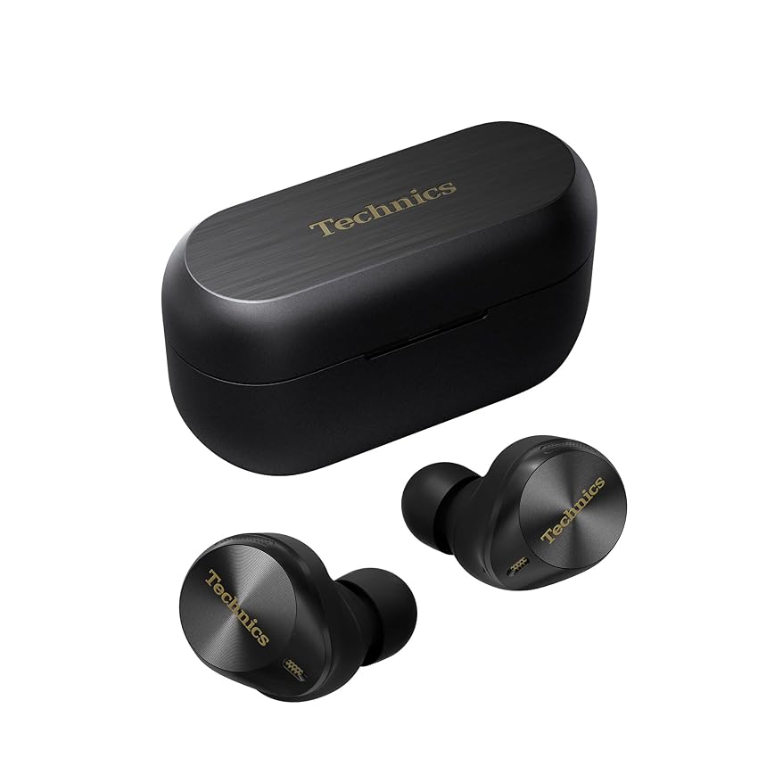 Immagine del prodotto Technics EAH-AZ80E-K Auricolari Wireless con Noise Cancelling, Bluetooth Multipoint 3 Dispositivi, Confortevoli Auricolari In-Ear, Ricarica Senza Fili, Nero