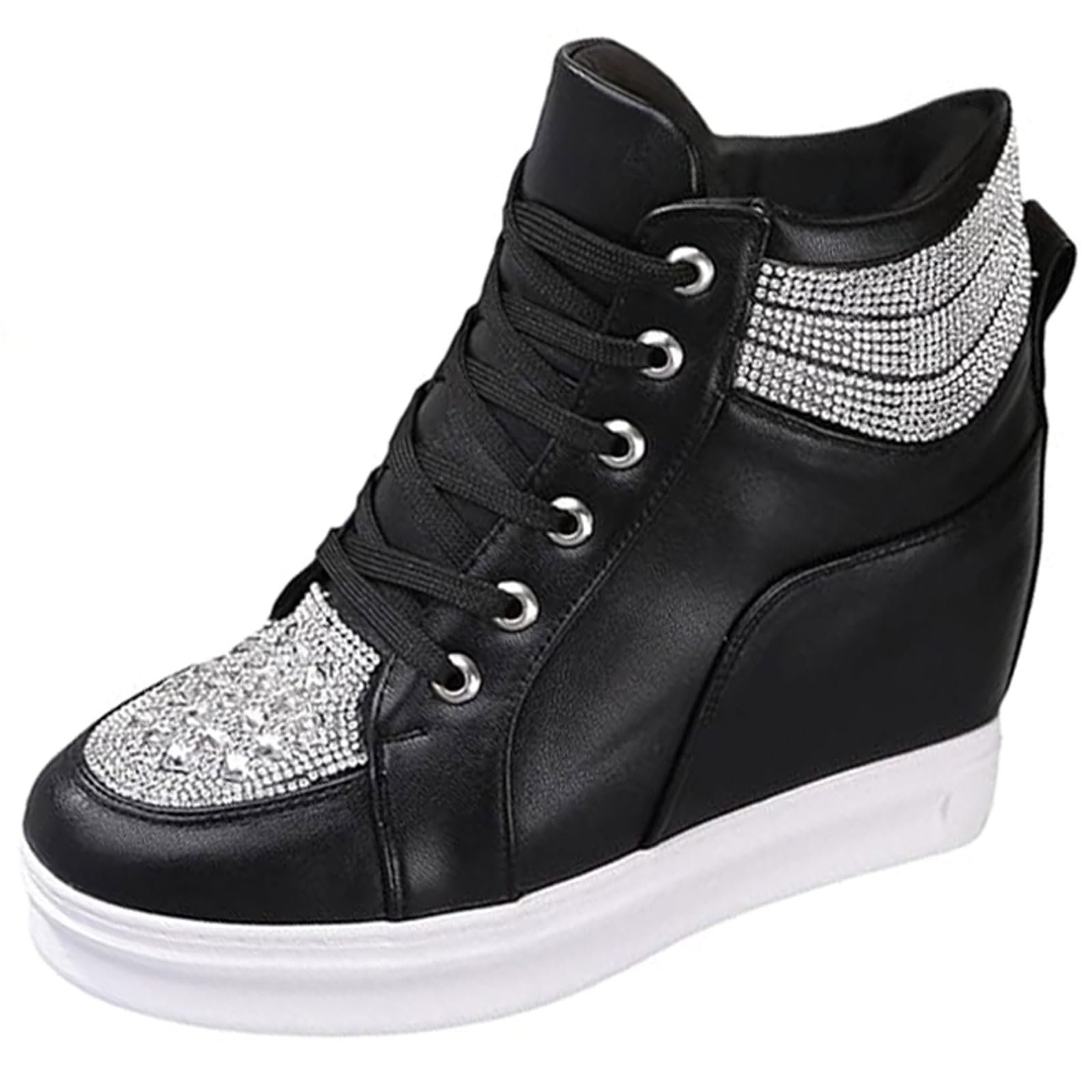 Damskie buty sportowe na koturnie, ukryte buty na koturnie, oddychające trampki damskie, oddychające, wygodne, do chodzenia, pracy i relaksu