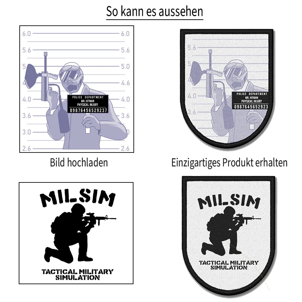 Patch semi-circulaire avec votre motif #39563 - plus 1000 - Accessoires Imprimés