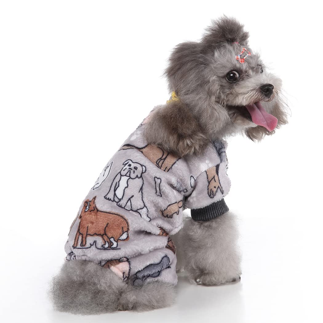 XIAOYU Halloween Pet Clothes Christmas Fuzzy Velvet Doggie Coat Dog Pajamas Pet Cold Weather Clothes Cat Apparel - Image 4